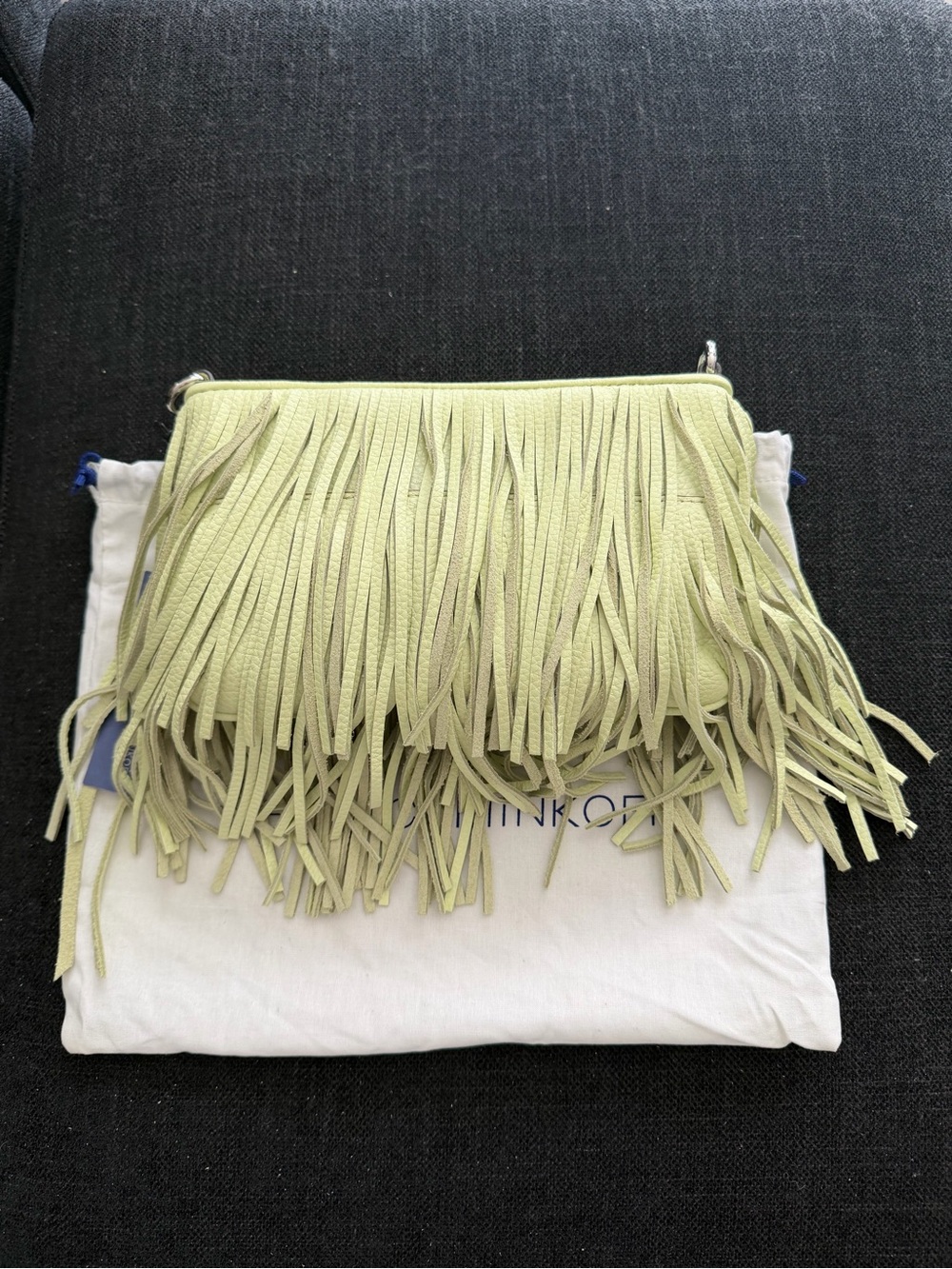 *NWT* Rebecca Minkoff Finn Fringe Crossbody Bag, Honey Dew